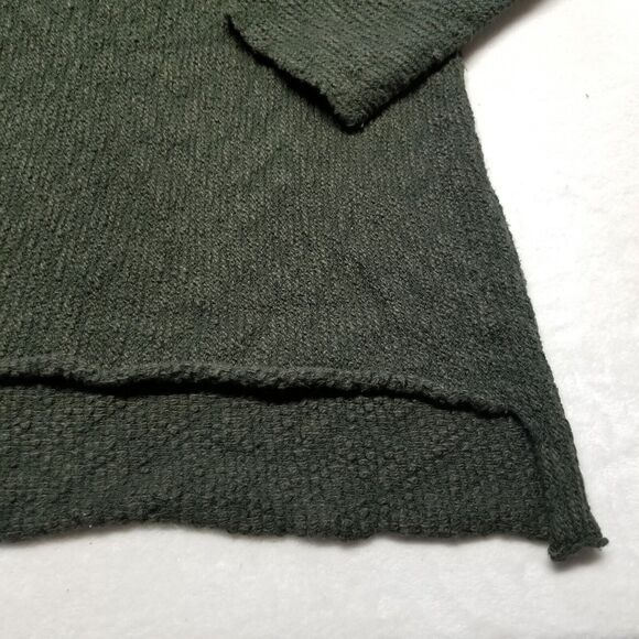 AndTheWhy M/L Army Green Sweater Turtleneck Waffle Knit Chunky Gremlin - Picture 4 of 9